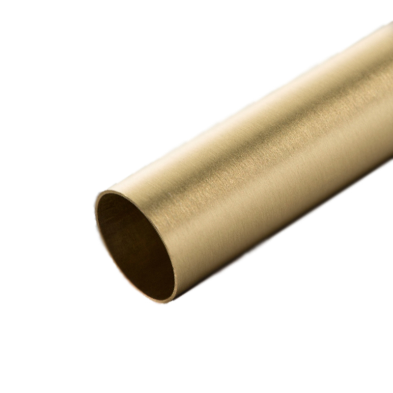 Download Brushed Matt Brass Plated Round Tube Yellowimages Mockups