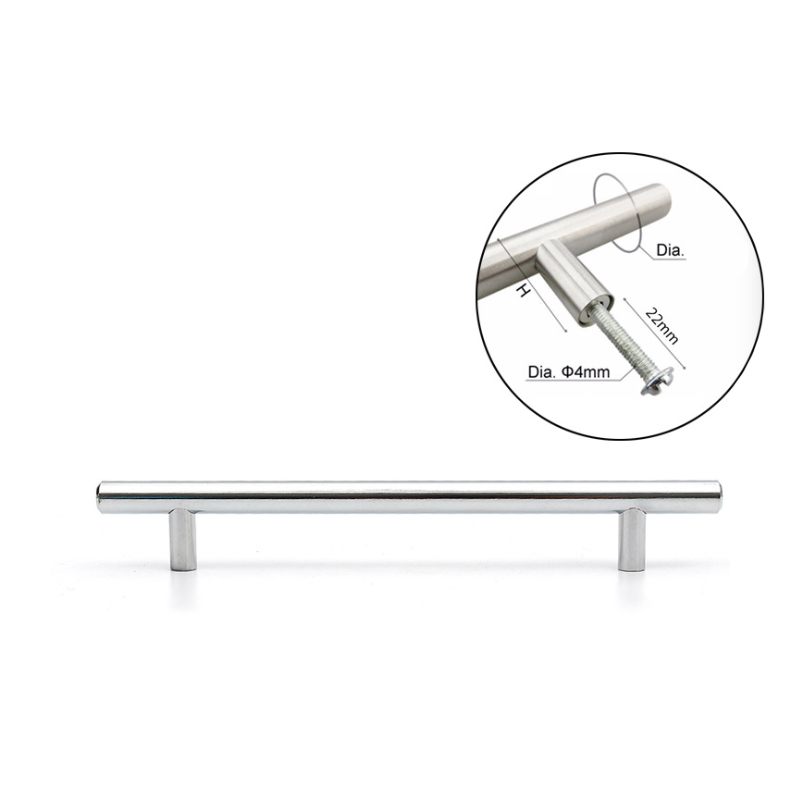 Cupboard T Bar Handle (chrome-plated)