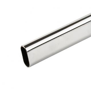 chrome-plated,flat oval