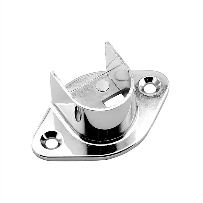 Chrome Closet Rod U Flange Bracket