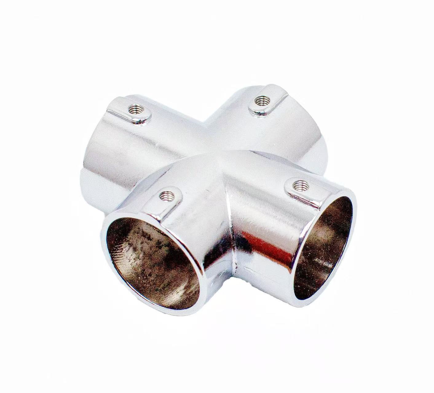 4-Way Pipe Fitting Joint