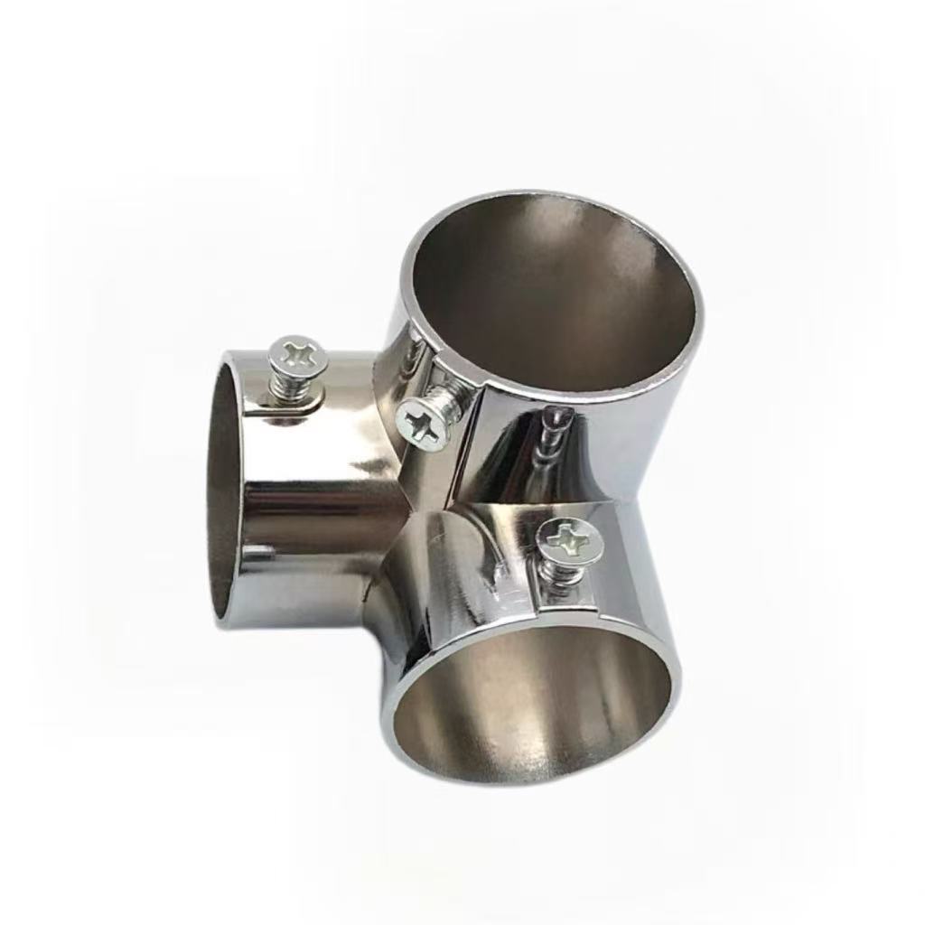 3-Way Round Tube Connector